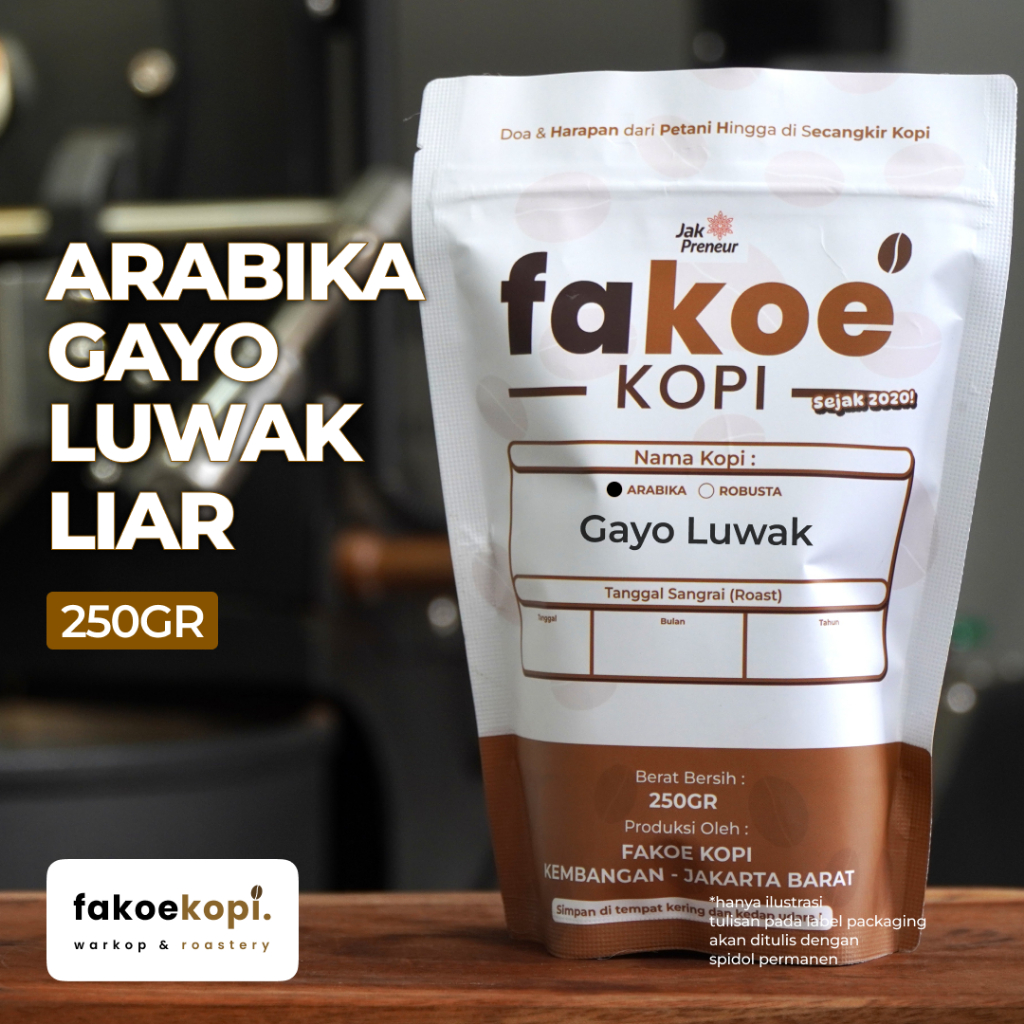 

Kopi Arabika Gayo Luwak Liar Single Origin Arabika