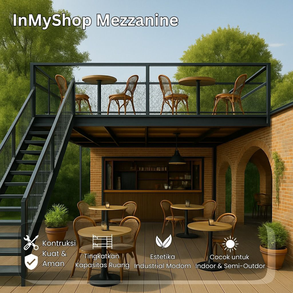 Mezzanine Tangga Lantai Pagar