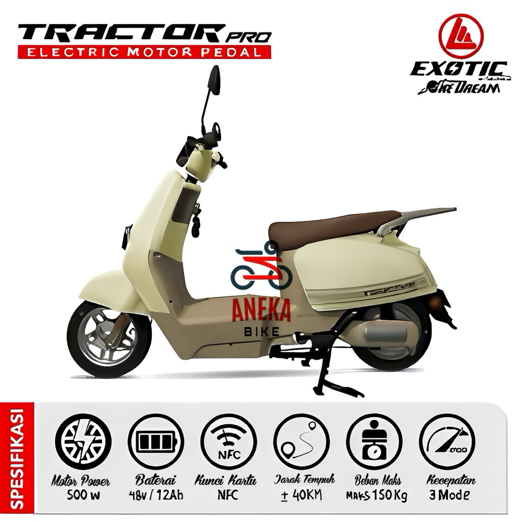 EXOTIC TRACTOR PRO NEW SEPEDA LISTRIK TERBARU DARI EXOTIC