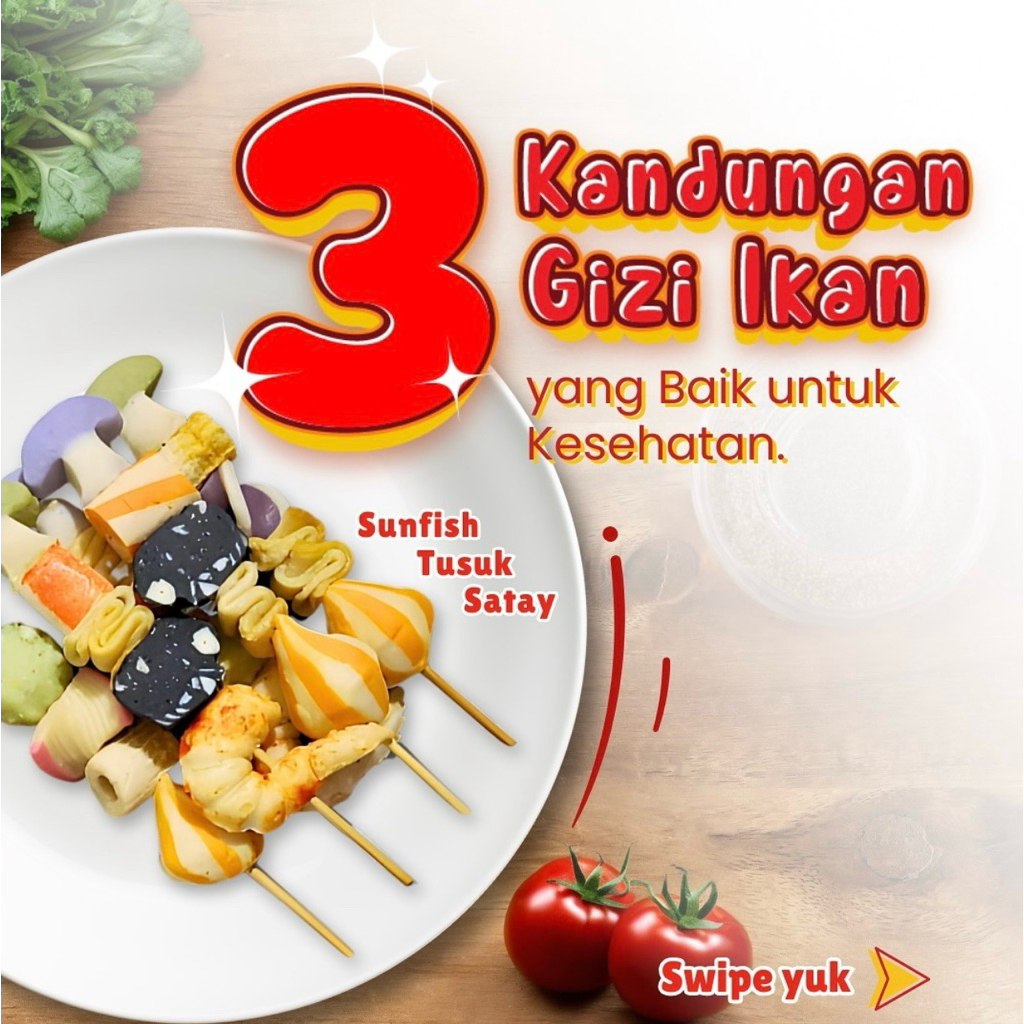 

Sunfish Ikan Olahan Bentuk Sate 500g