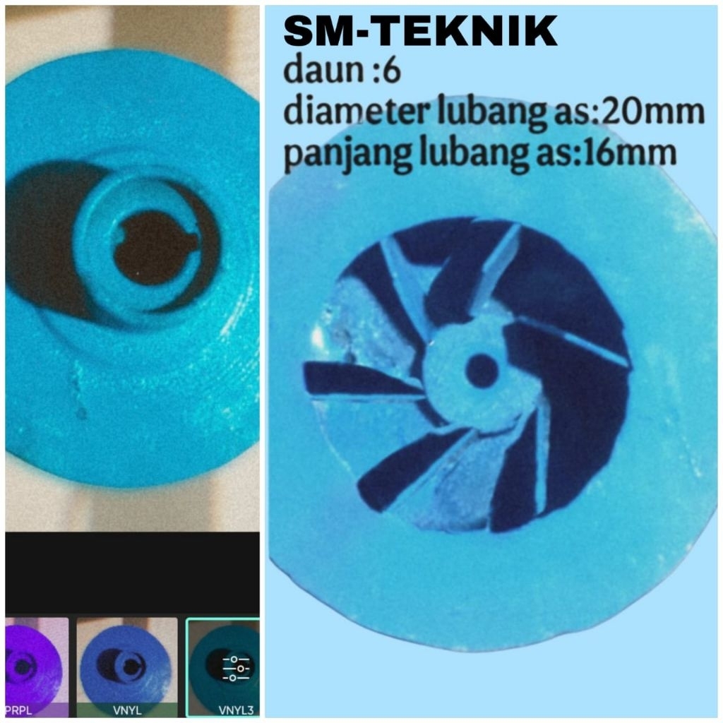 Kipas alkon untuk keong turbo untuk mesin alkon speiii(20mm)6,5HP#7HP#7,5HP#8HP