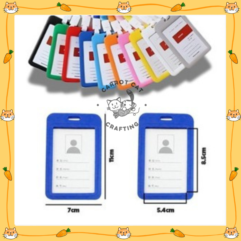

ID Card BEKNN Plastik Warna / Gantungan Kartu Nama Plastik / Nametag Colour
