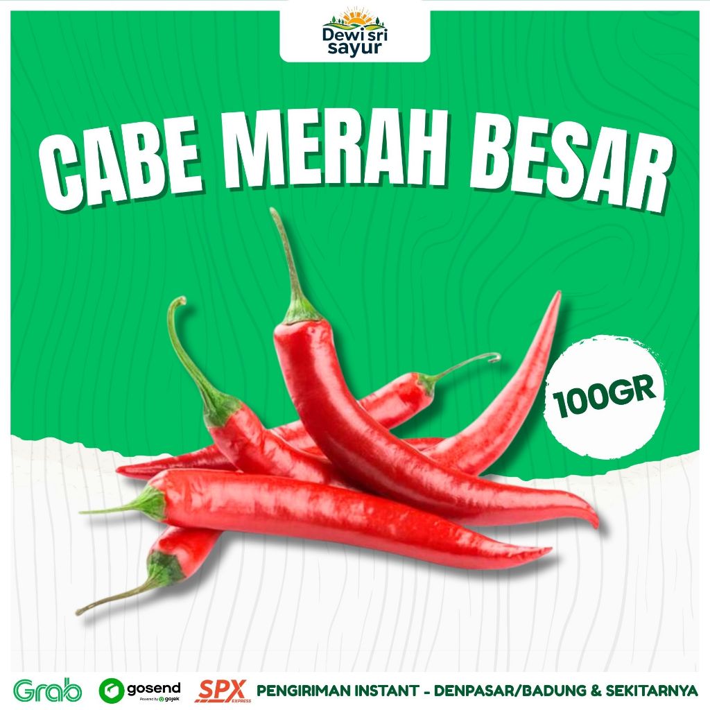 

Cabe Merah Besar 100gr – Dewi Sri Sayur