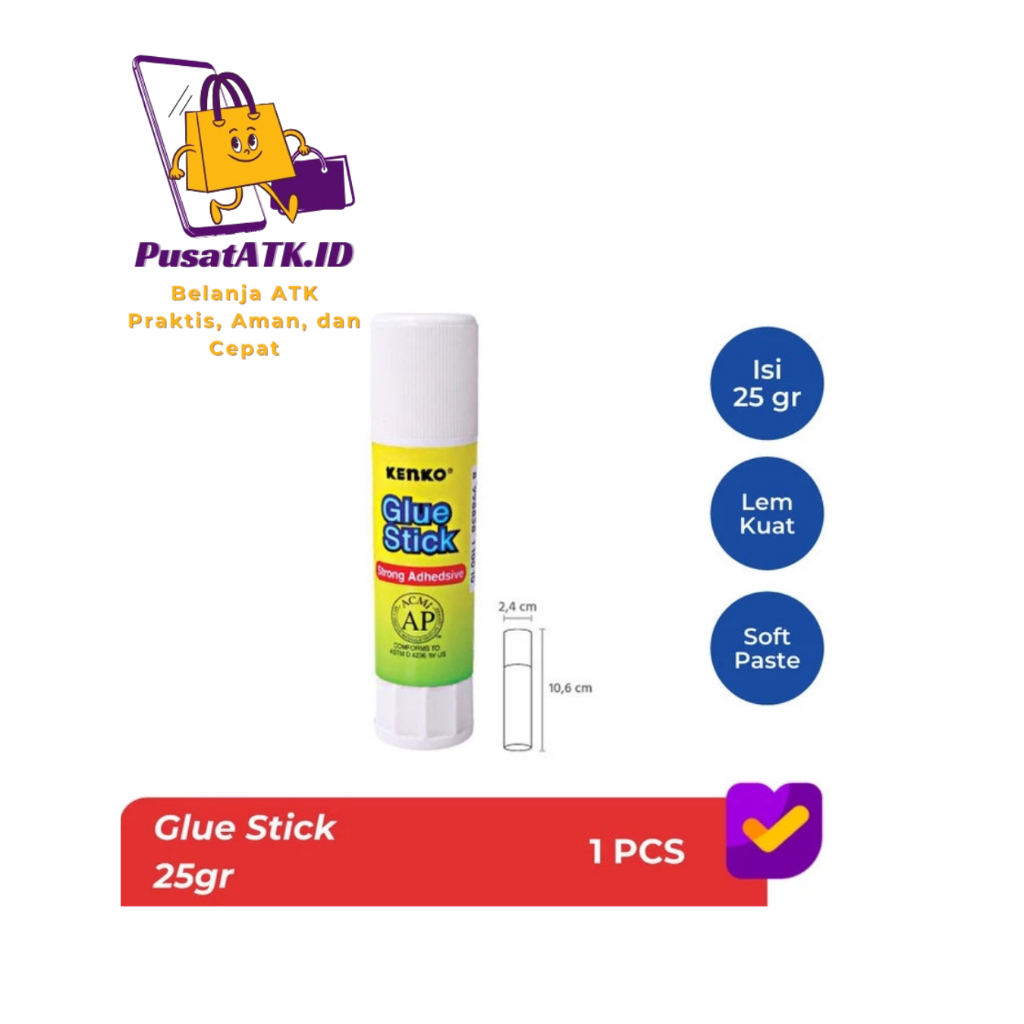 

Kenko Glue Stick / Lem Stik / Lem Batang 25 Gr