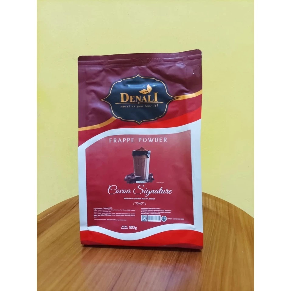 

Powder Denali Cocoa Signature 800gr Bubuk Perasa Coklat Ice Blend Campuran Kopi