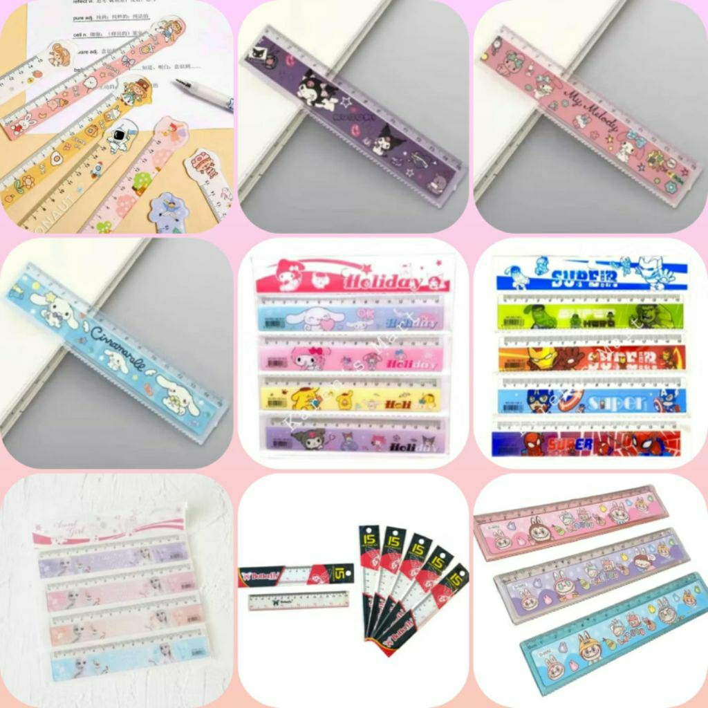 

#KarensMart Penggaris Karakter Murah Ukuran 15cm