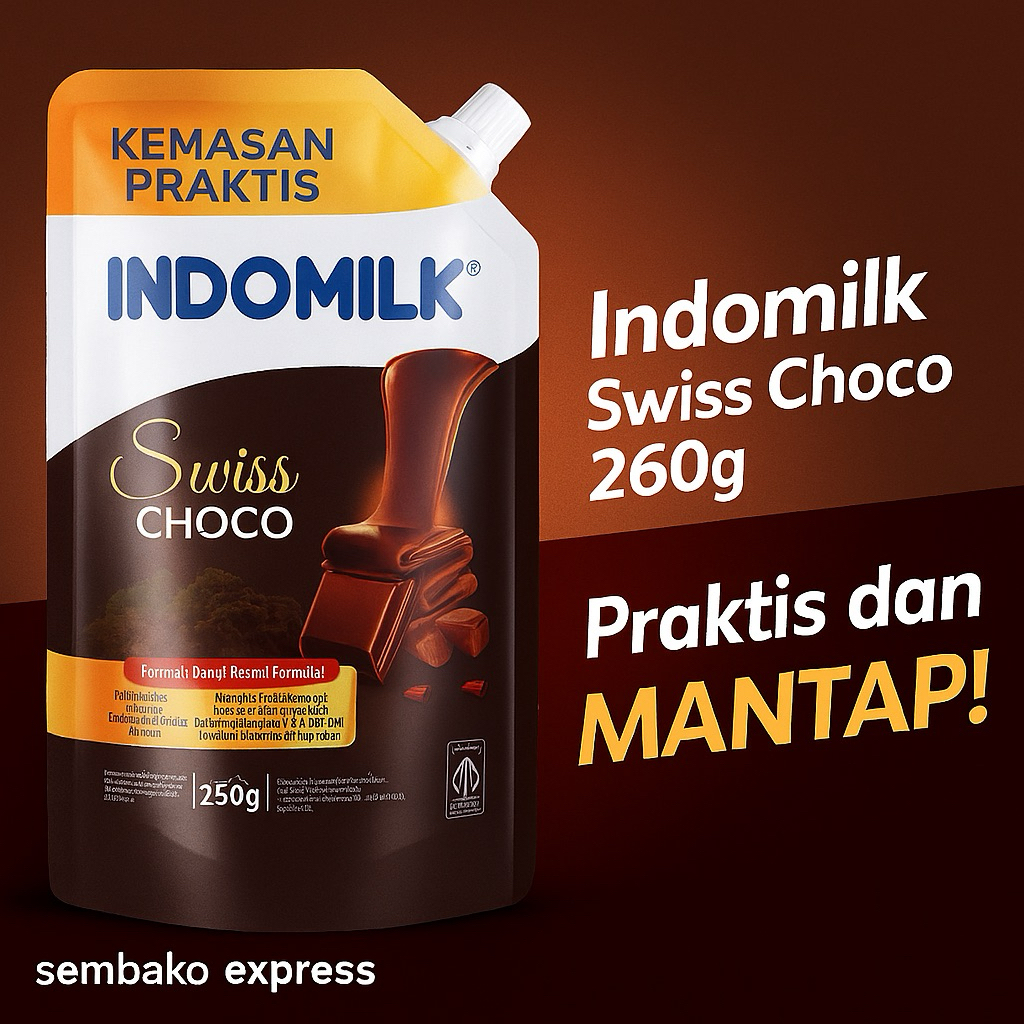 

Indomilk Swiss Choco 260g – Cokelat Kental Manis Lezat dalam Kemasan Praktis!