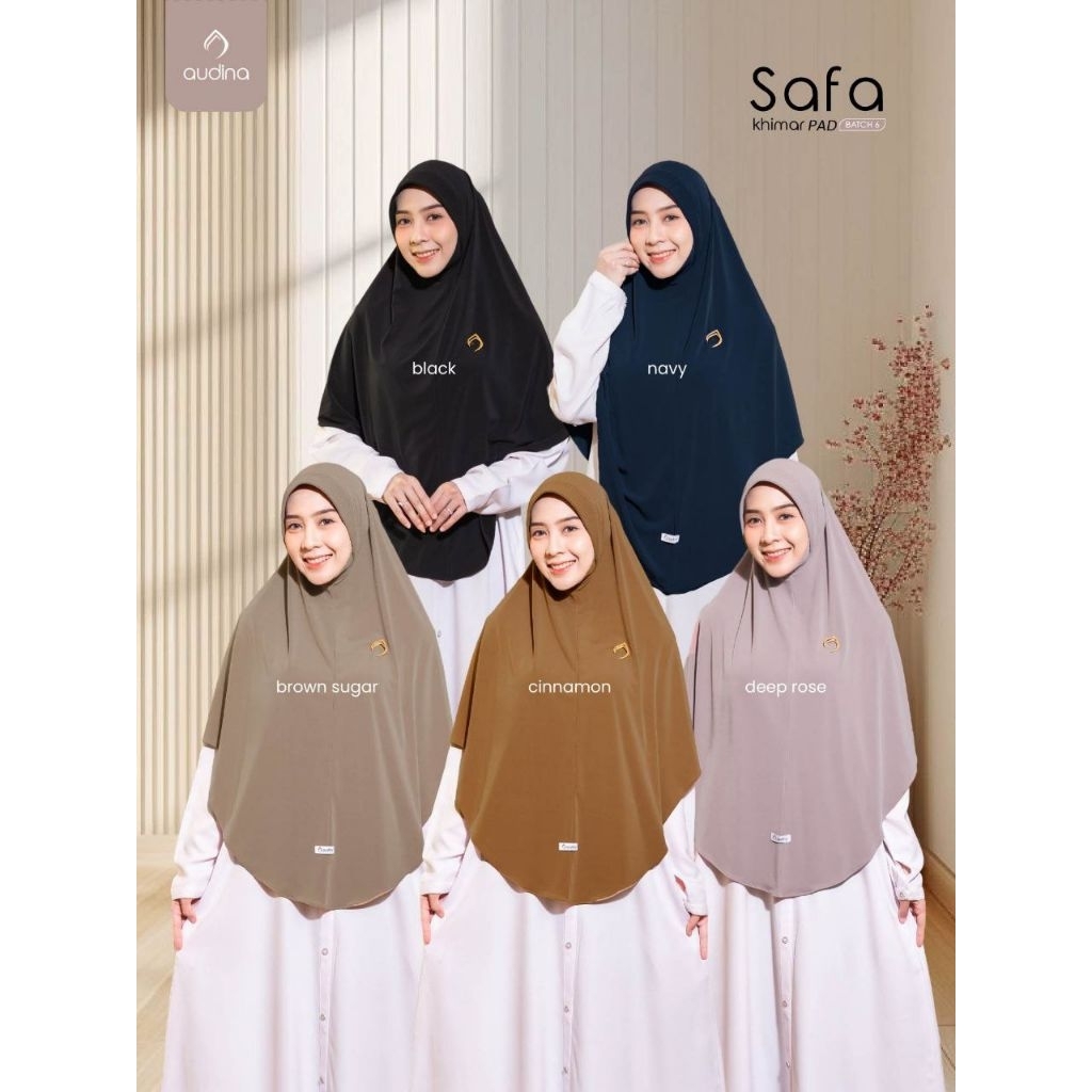 Audina Bergo Bahan Jersey Premium Tebal Jumbo Safa _Bergo Jilbab Dagu