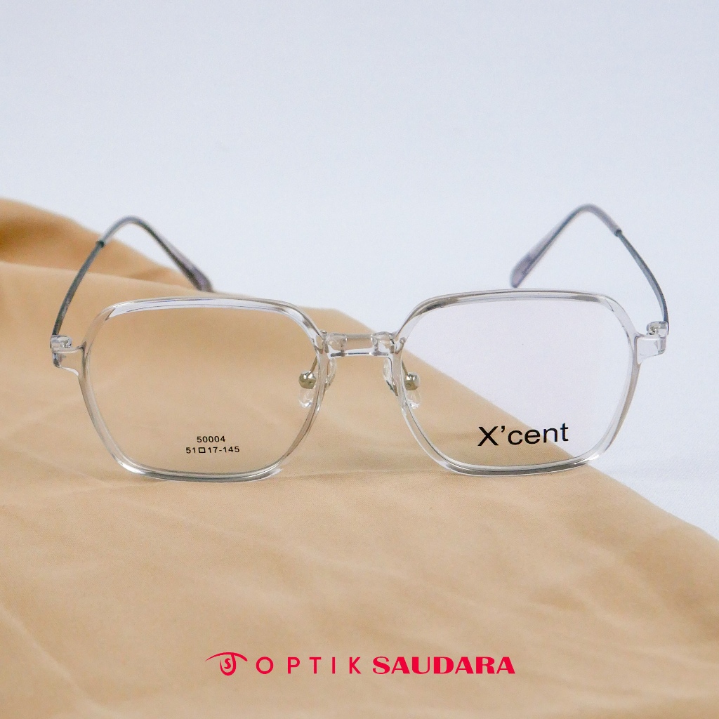 Optik Saudara - Frame Xcent - Kacamata Unisex Modern Square Style F XC50004 C2 51