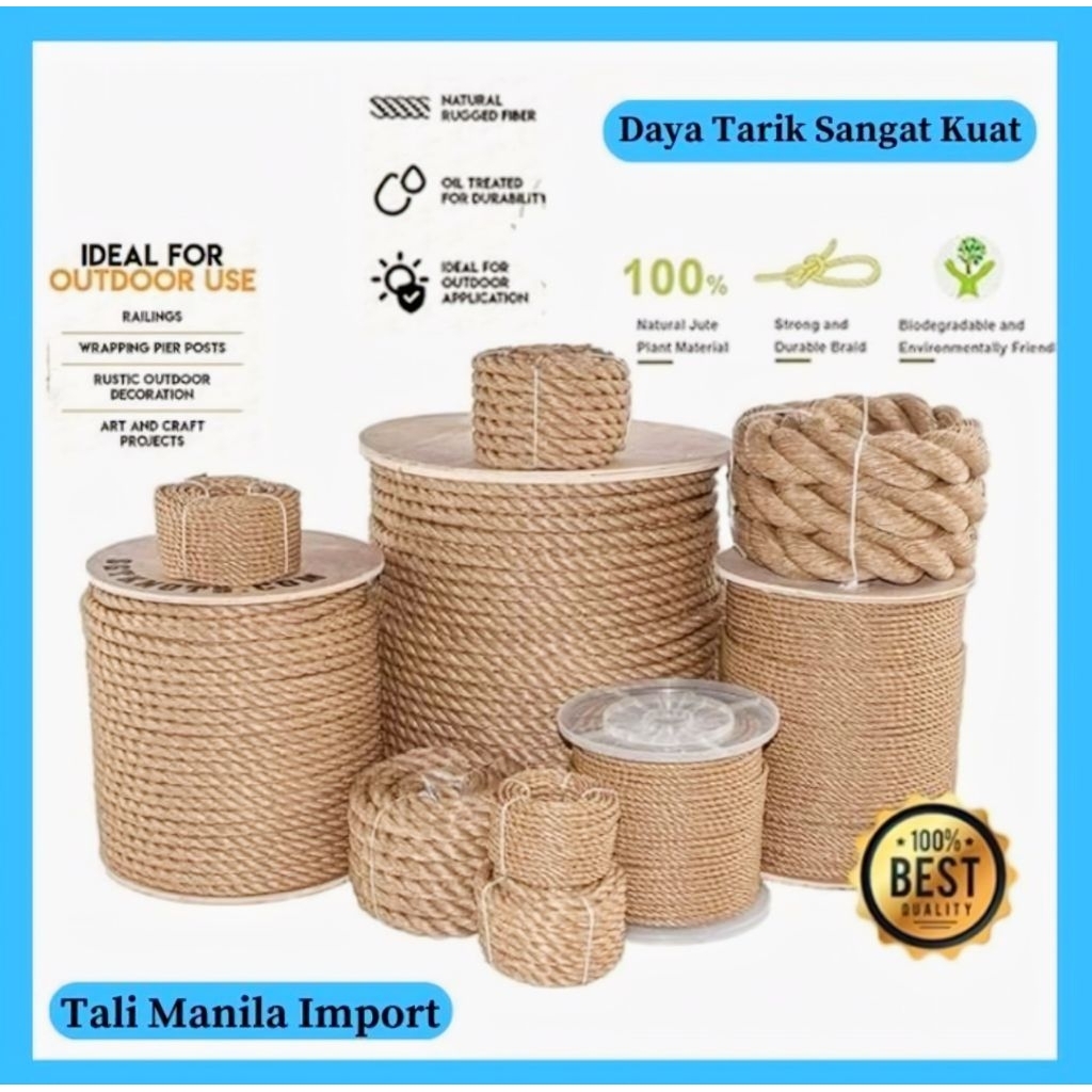 

tali tambang manila besar tampar goni /kapal dadung 16mm-40mm tali tambang imfort-