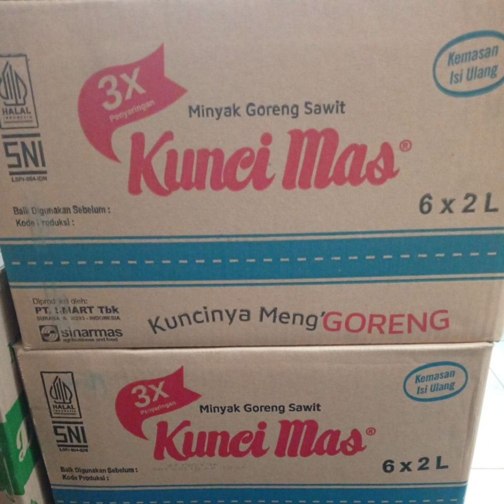 

Kunci mas minyak goreng 2 liter 1 karton isi 6(JFC)