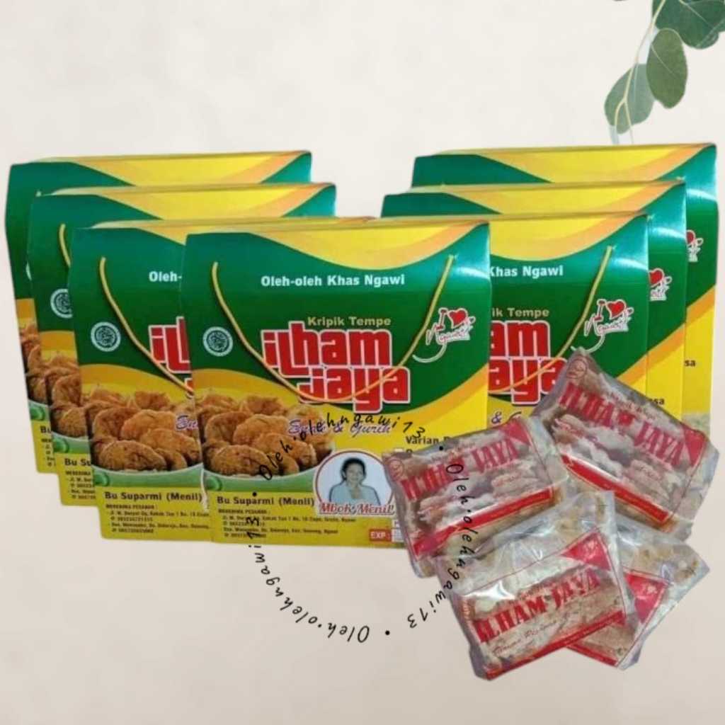 

KERIPIK TEMPE, Keripik Tempe Ilham Jaya Box Besar Isi 10 Mbok Menil / Keripik Tempe Lancar Jaya, OLEH OLEH NGAWI, JAJANAN NGAWI