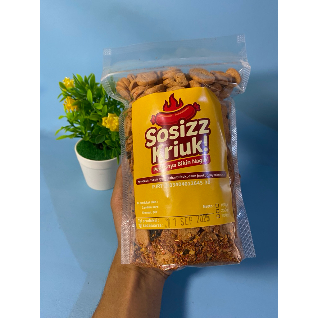 

Sosizz Kriuk - Sosis goreng asli pedas daun jeruk 500gr
