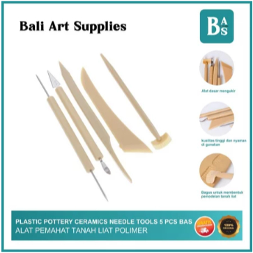 

Plastic Pottery Ceramics Needle Tools 5-pcs / Alat Pemodelan dan Ukir - SAS