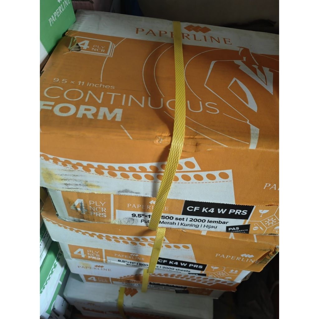 

Continuous form 9.5x11, 4 ply PRS Paperline (K4 PRS) bagi 2