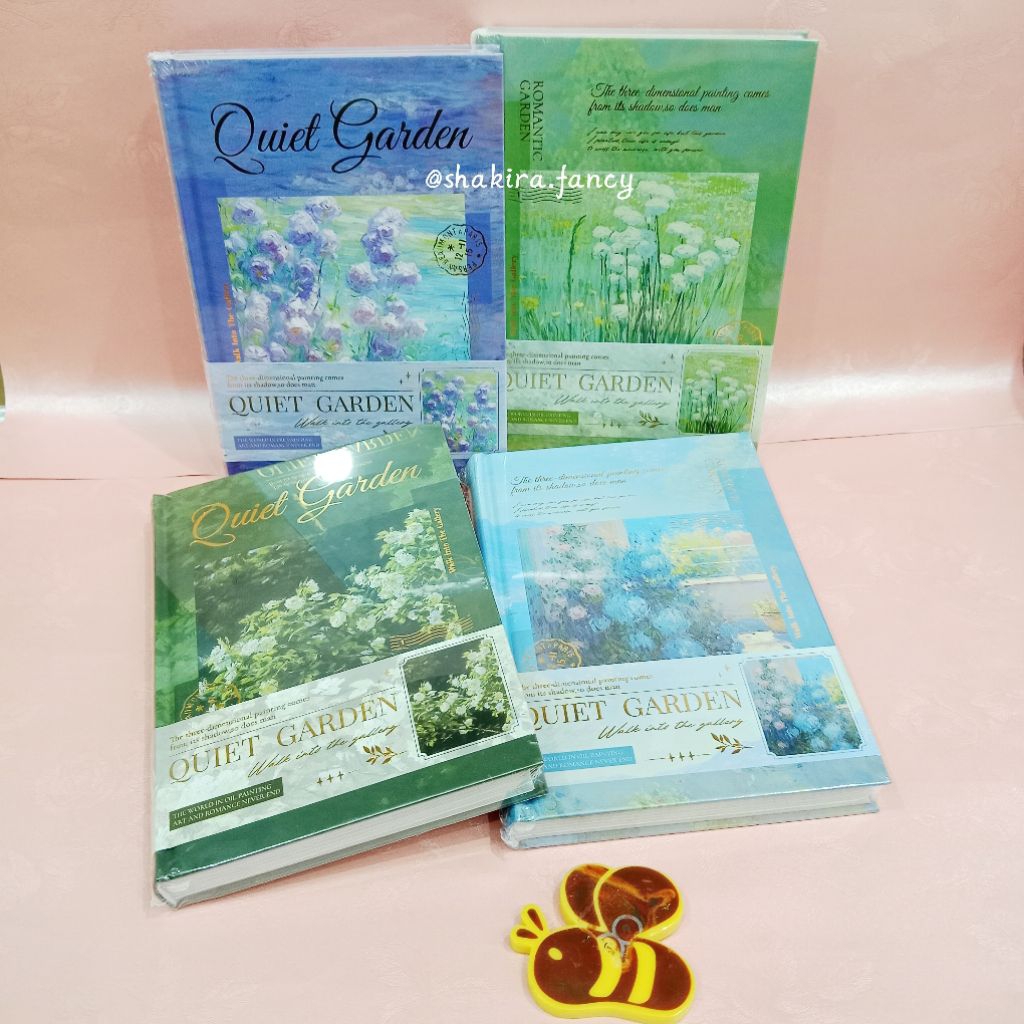 

Buku Diary 128 Halaman Journal Notepad Hardcover Quiet Garden korea Jepang Aesthetic Style Lucu