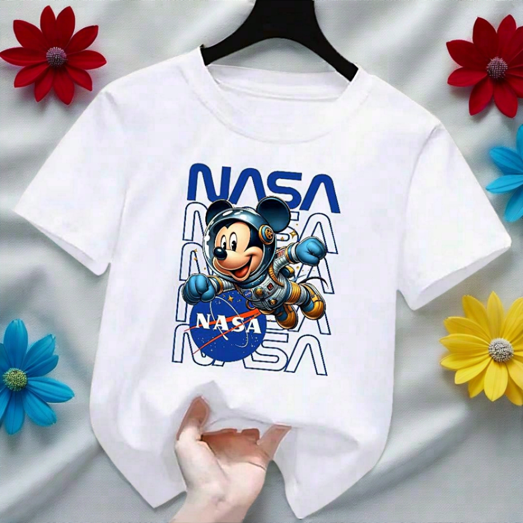KAOS NASA ANAK LAKI LAKI BAJU KAOS DISTRO LENGAN PENDEK 1-12 TAHUN