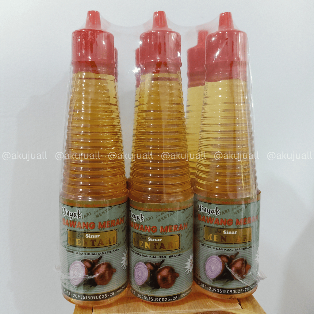 

MINYAK BAWANG MERAH CAP SINAR MENTARI (MINIM BELI 3, BISA CAMPUR VARIAN)