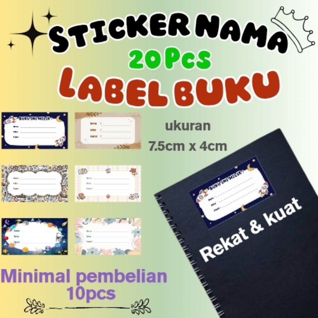 

Stiker Label Buku Pelajaran Sticker Buku Nama Sekolah / Stiker Nama Buku / Stiker Custom Nama Buku Pelajaran Sekolah Anak Printnesia
