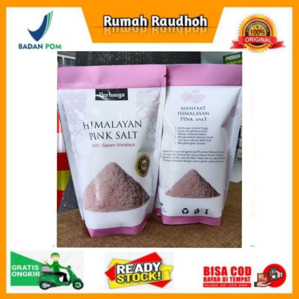 

GARAM HIMALAYA HERBASYA 1 KG PINK SALT ORIGINAL PREMIUM