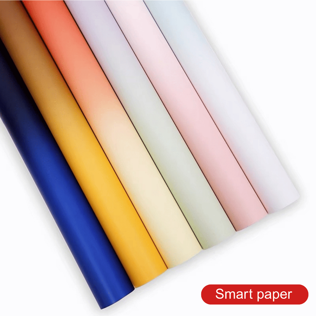 

Isi Isi 20 LEMBAR Flower Wrapping Paper Florist Gradient Color Cellophane Kertas buket cellophane gradient KB029