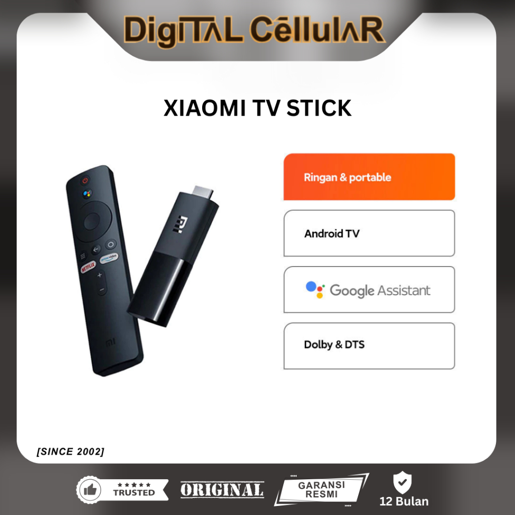 XIAOMI MI TV STICK 4K ANDROID GARANSI RESMI