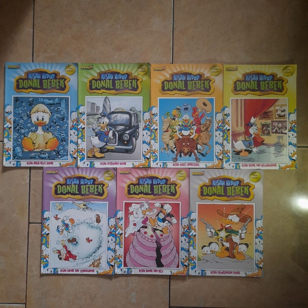 Fullset Komik Kisah Hidup Donal Bebek 1-7 Tamat Edisi Koleksi Original Full Color Kolpri