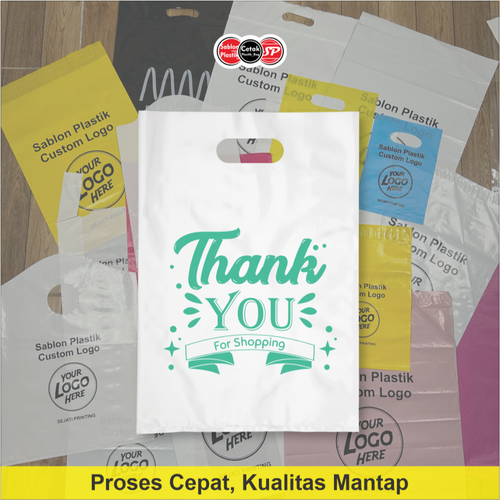 

(Isi 50Pcs Size 15 x 22) Kantong Plastik Motif Thank You | Kantong Plastik Skincare, Plastik Hijab, Plastik Obat