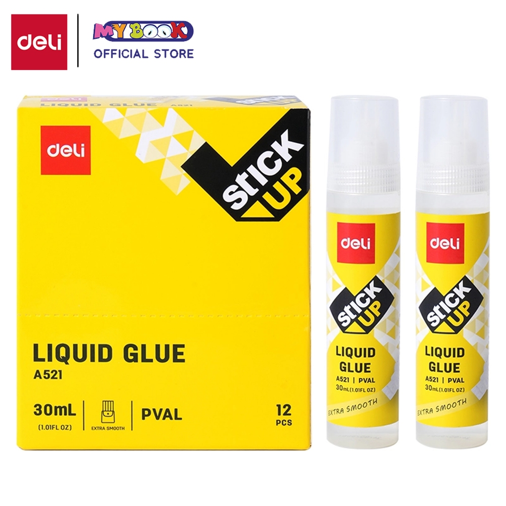 

Deli Lem Cair Bening 30 ml / Liquid Glue Kertas Perekat Kuat Cepat Kering EA521 - 1 pcs