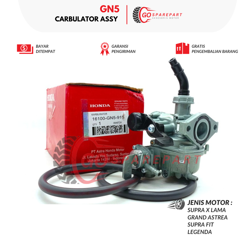GN5 CARBULATOR ASSY HONDA SUPRA X / CARBURATOR ASSY MOTOR MOTOR GRAND / RAKITAN KARBURATOR LEGENDA /
