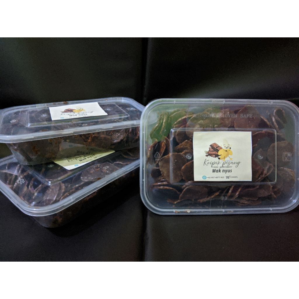 

KRIPIK PISANG COKLAT MAK NYUS LUMEER bisa di mix 2rasa