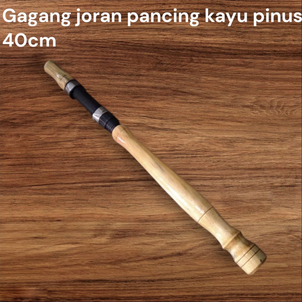 gagang joran pancing kayu pinus 40cm