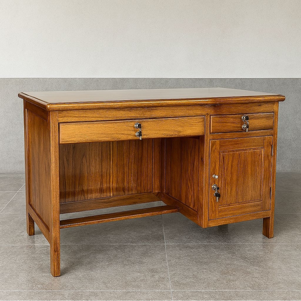 Meja Kasir/Meja Kantor/Meja Biro Kayu Jati