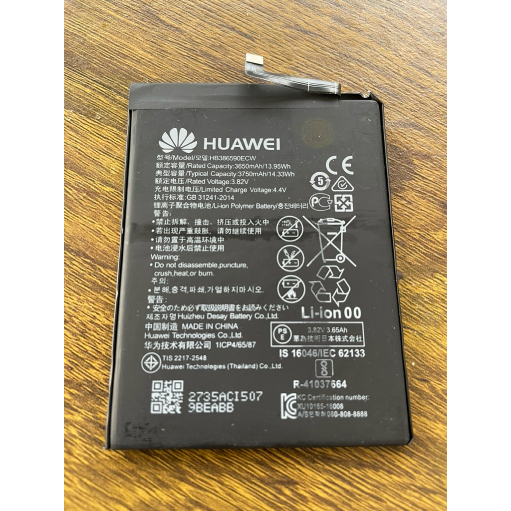 Baterai Batre HONOR 8X 8 View Nova 5T Mate 20 Lite P10 Plus HB386590ECW Original Pabrik