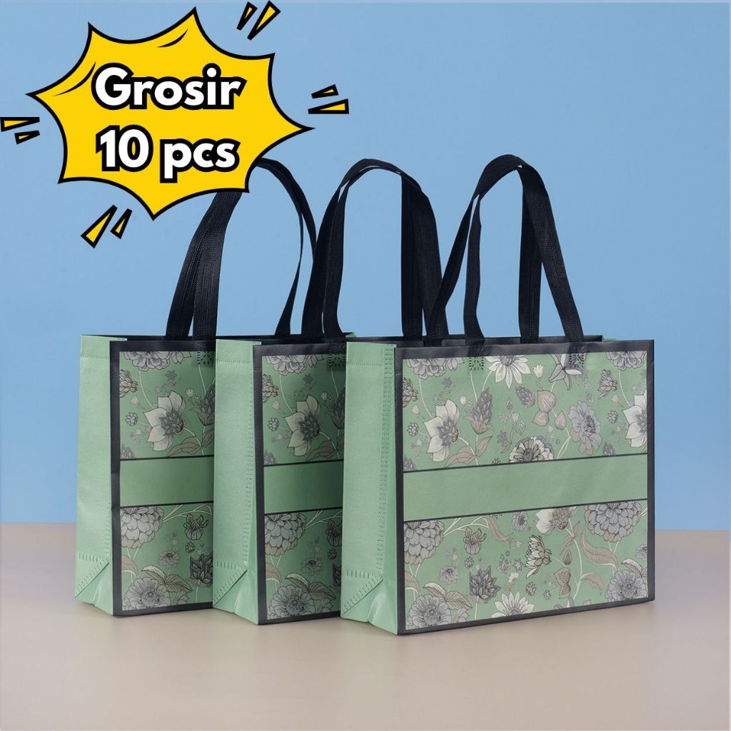 

10PCS Grosir stock tersedia Tas Spunbond Handle | Goodie Bag | Tote Bag | Souvenir | Hampers |untuk Toko Baju| Selamatan Haji Khitan Ultah Wedding 28x20x10 32x27x10 43x32x10 47x36x10