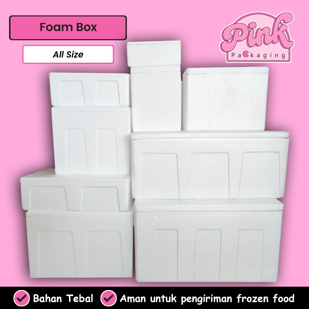 Box Styrofoam 60Kg – Kotak Sterofoam Makanan / Ikan / Daging Berbagai Ukuran uk 70 x 49 x 39