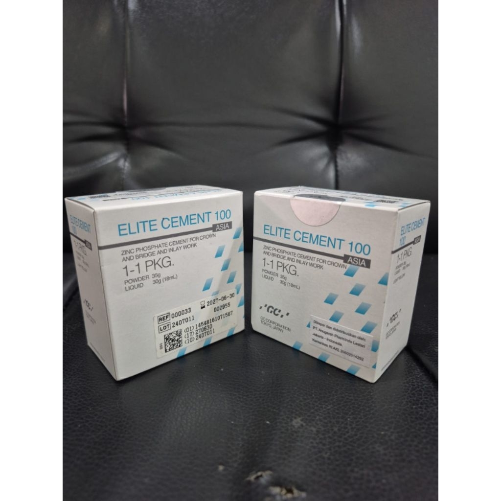 Dental GC ELITE CEMENT 100 mini pack zinc phospate semen zinc fosfat lem crown gigi palsu Expired da