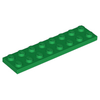Lego 3034 Plate 2 x 8 green