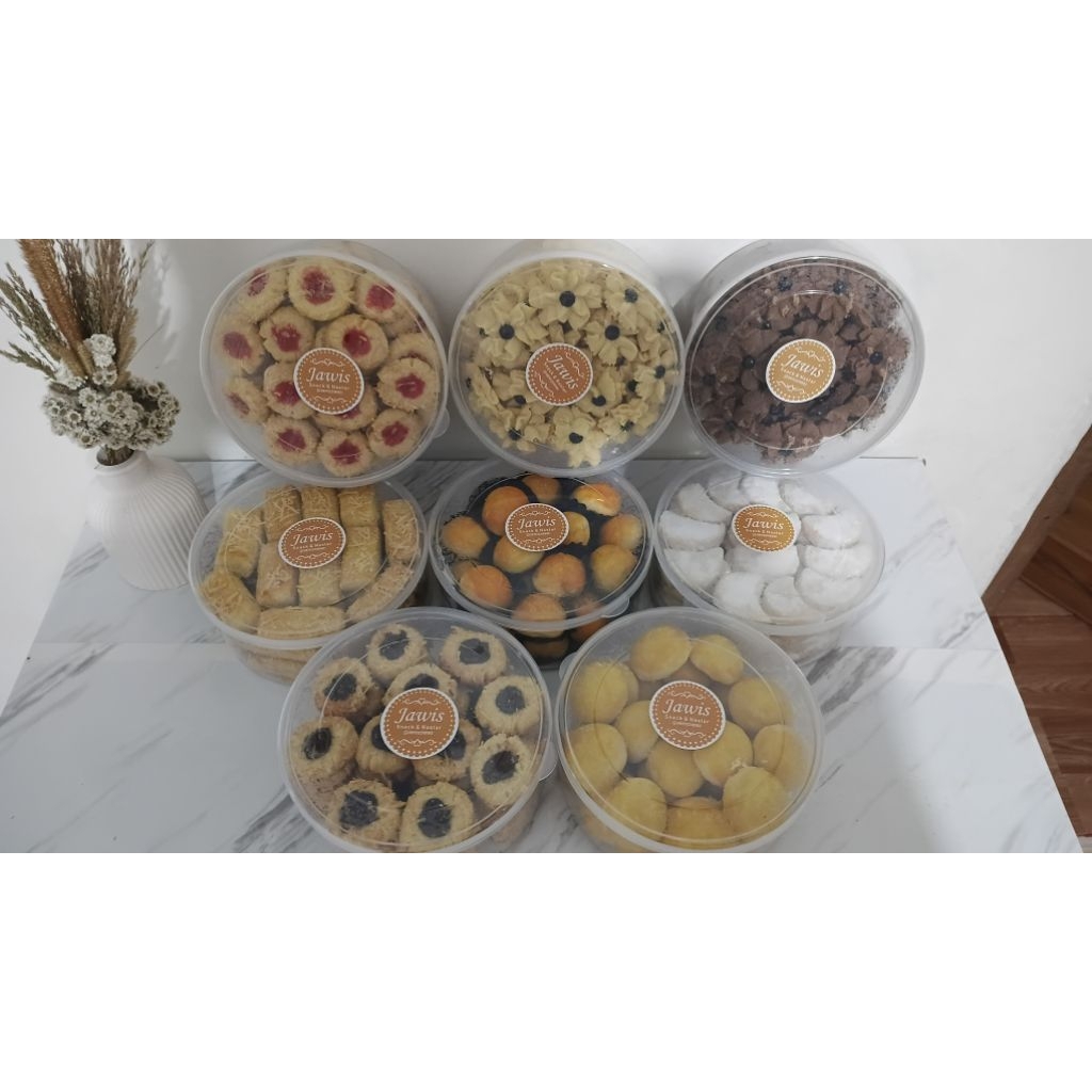 

Kue kering lebaran || Best seller Nastar keju/klasik/kastangel/thumbrint/coklat