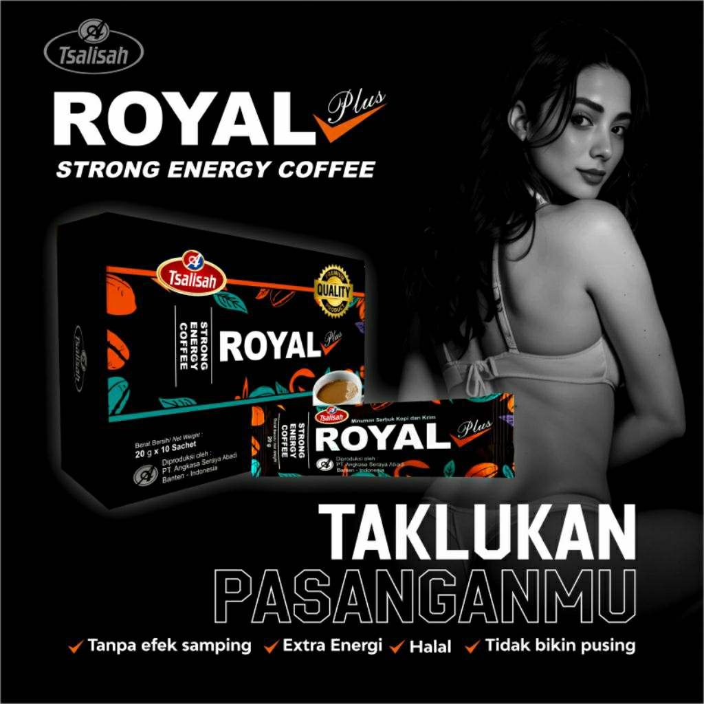 

Kopi Royal Plus / Kopi Stamina Pria / Kopi Royal Plus Isi 10 Sachet / Kopi Tonik