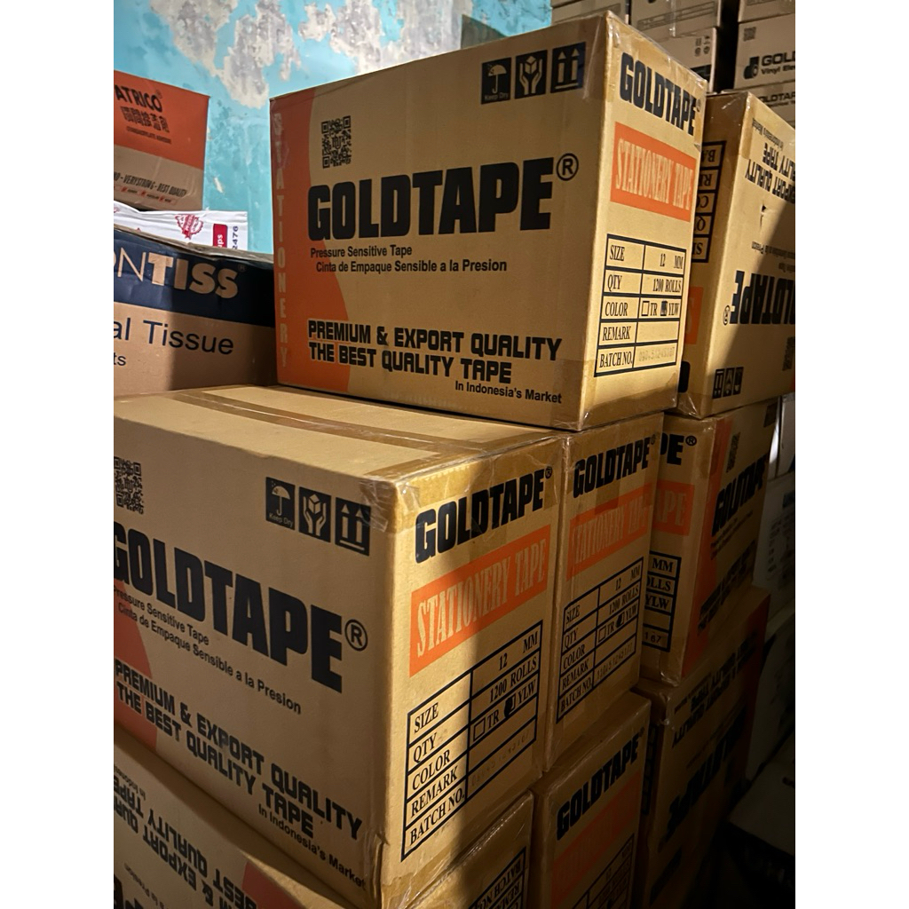 

ISOLASI KADO GOLD TAPE / SOLASI BENING DUS ISI 100