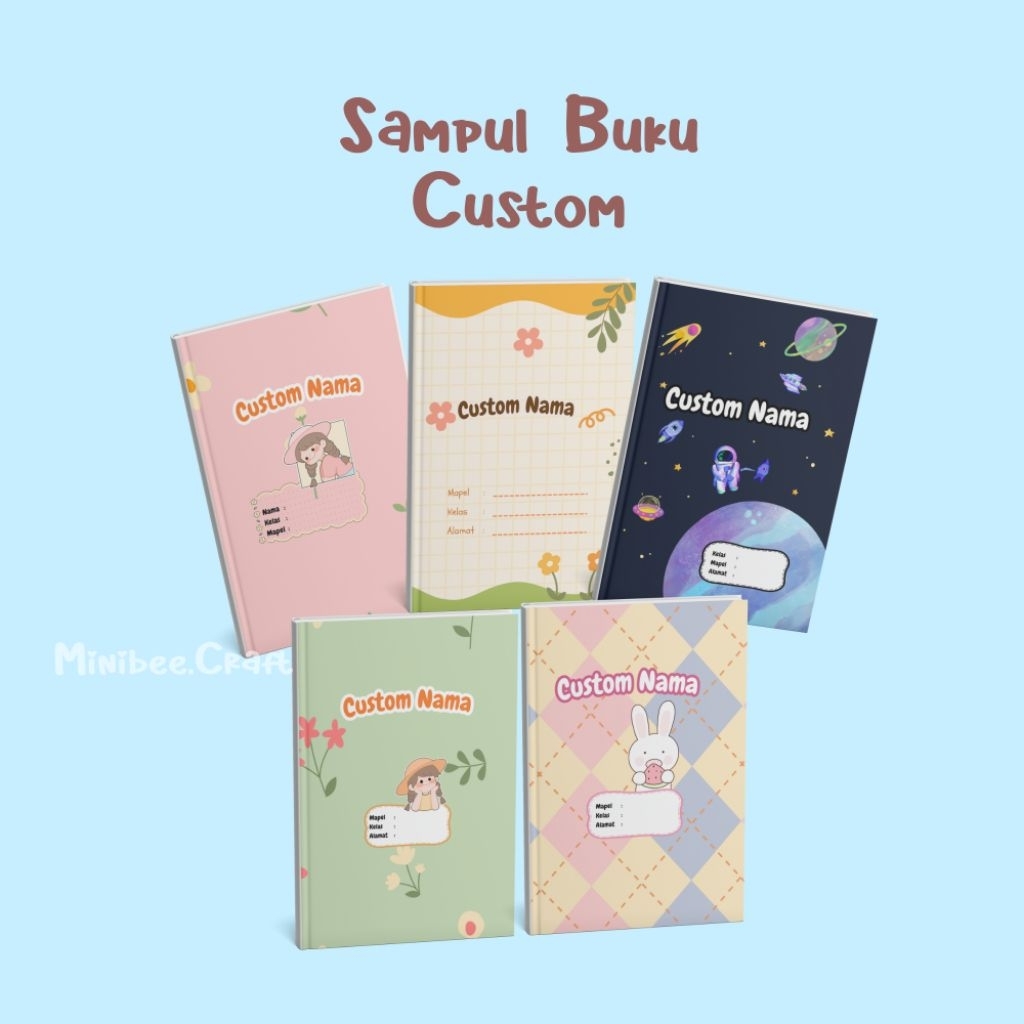 

SAMPUL BUKU CUSTOM LUCU AESTHETIC ISI 10 LEMBAR