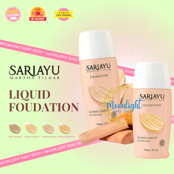 Sariayu Liquid Foundation 35ml - Alas Bedak Cair Sari Ayu