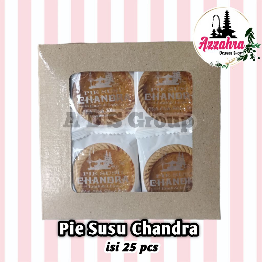 

Pie Susu Bali Chandra isi 25pcs + Box Coklat Polos
