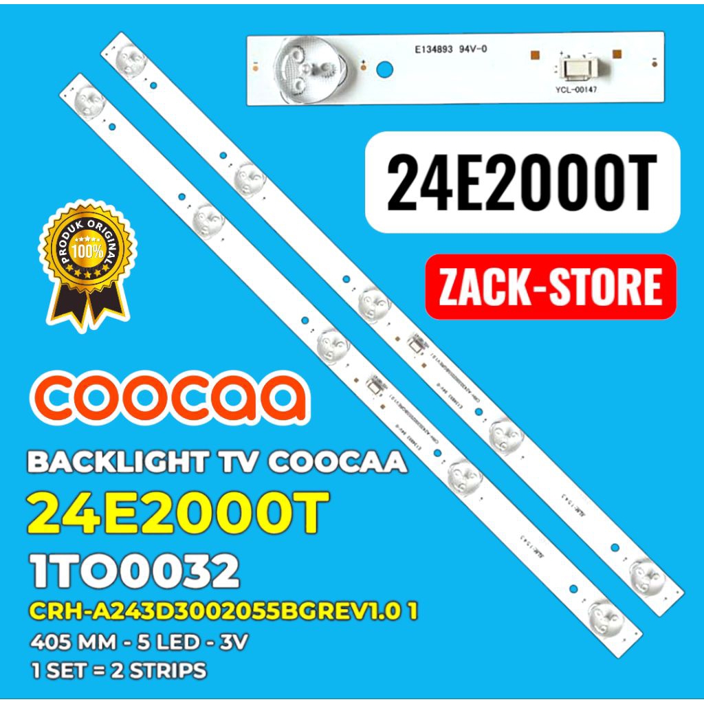 BACKLIGHT TV COOCAA 24 INC 24E2000T 24E 2000T