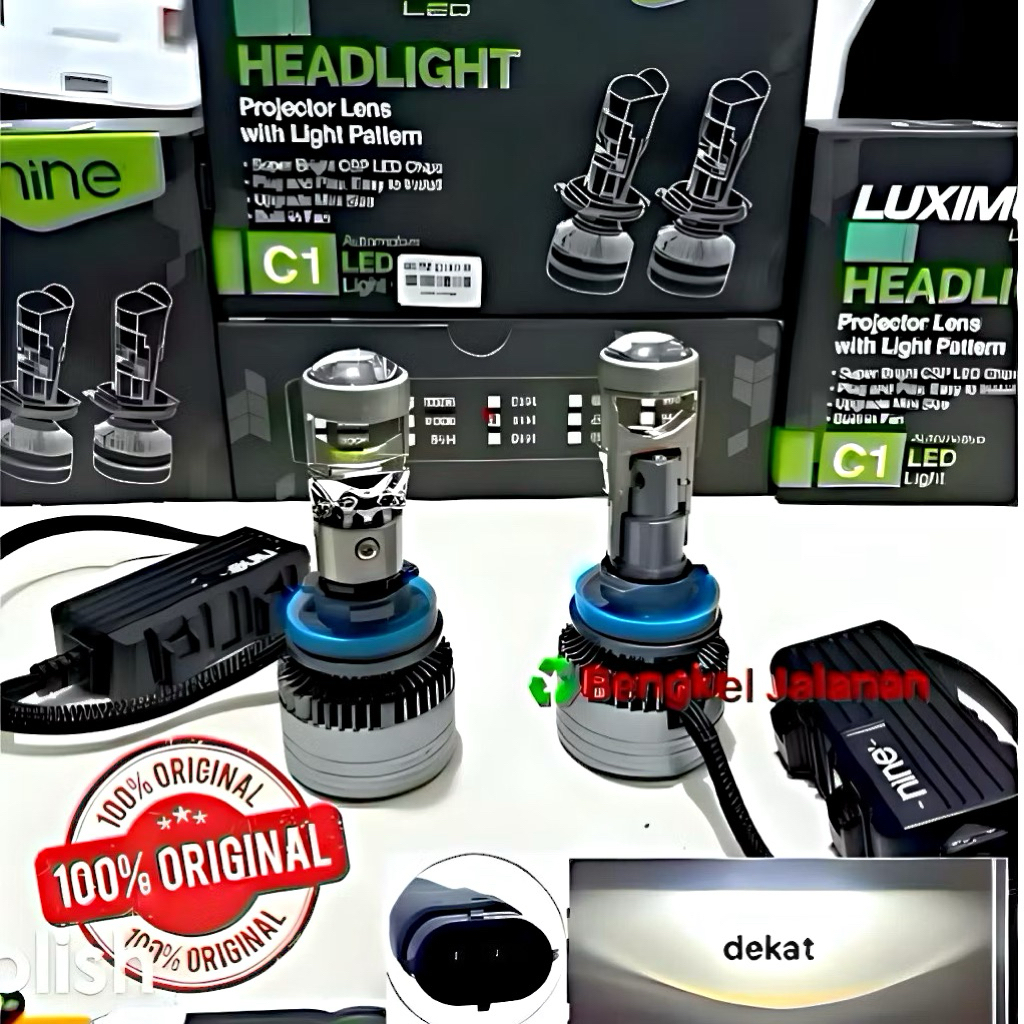 LAMPU FOGLAMP HEADLAMP LASER PNP SEMUA MOBIL H11 H16 100WATT LUXIMOS