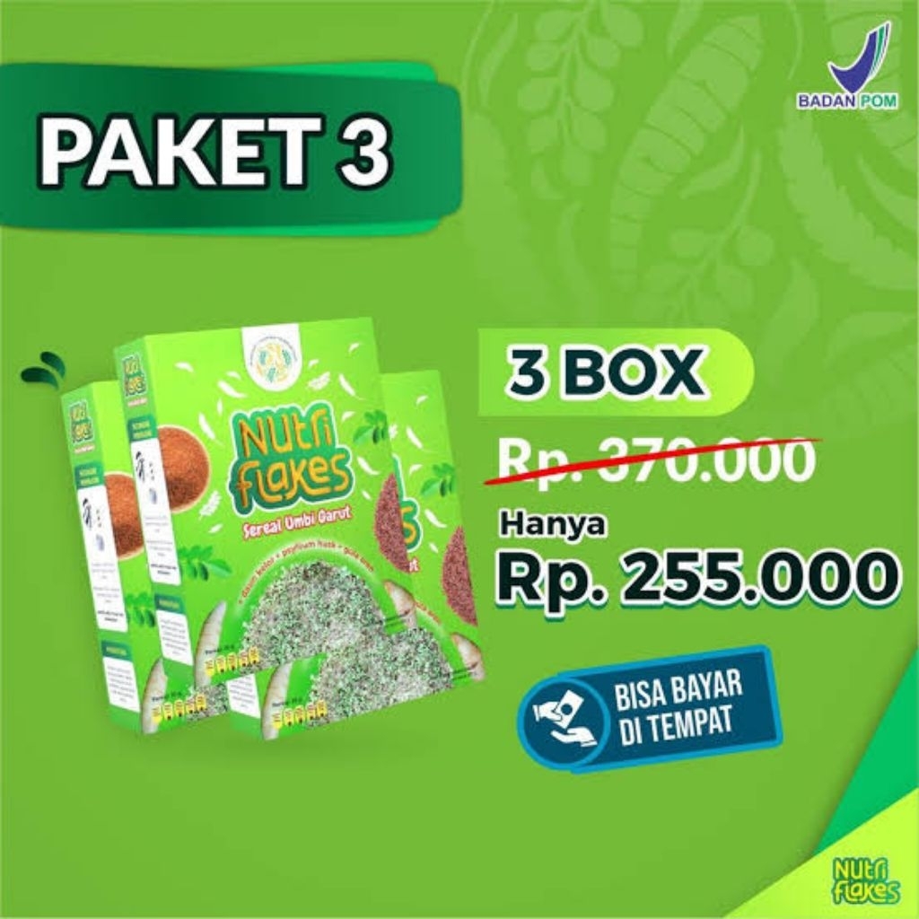 

Nutriflakes Original 3 Box Sereal Untuk Maag Asam Lambung Gerd & Diet
