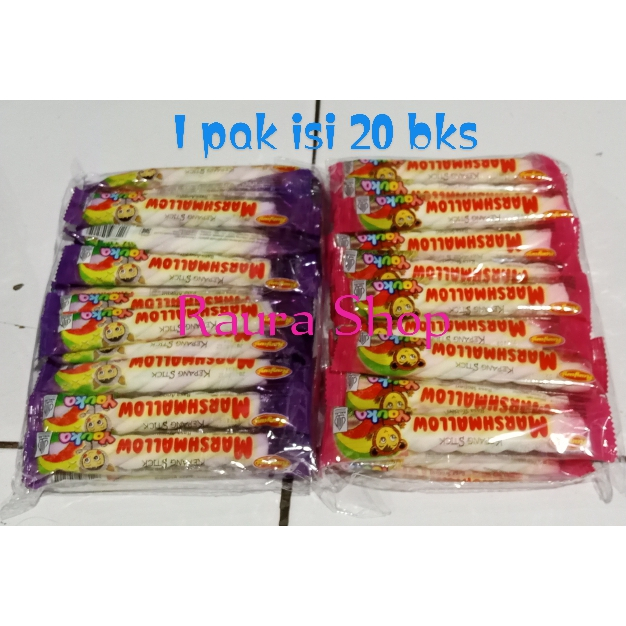 

(1 Pack = 20 Pcs) Marshmallow DORAEMON - Youka Marshmallow Kepang Pack (Isi 20)