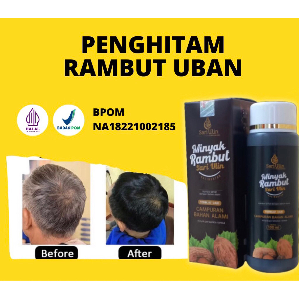 Minyak Obat Penghilang Uban Cepat & Permanen Sari Ulin Asli Kalimantan