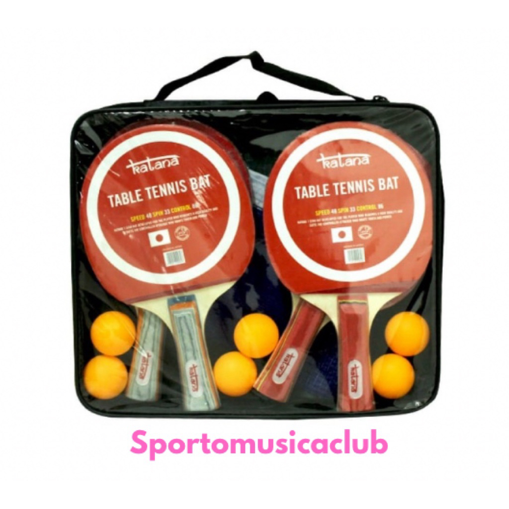 Bet  Set Tenis Meja Katana Bat Pingpong Katana 1 set plus Net Tiang Bola Ping Pong dan Bet